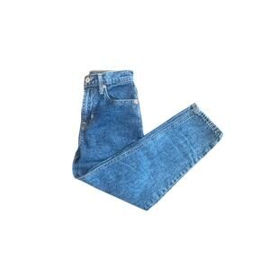 GAP Teen Girls Blue Mom Jeans High Rise Relaxed Fit Size 10 Medium Wash Denim